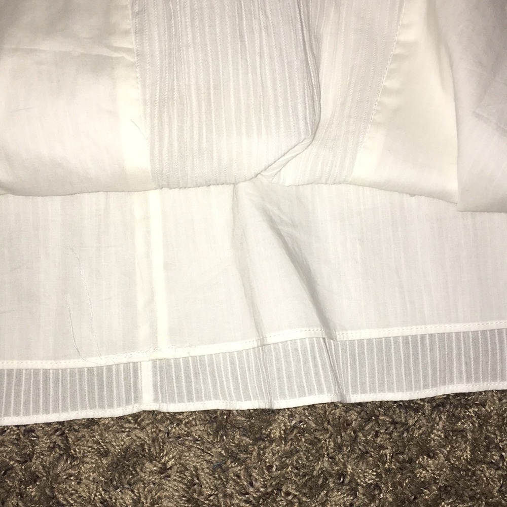 RAG & BONE WHITE 100% COTTON FERNAY LINED LAYERED ASYMMETRIC FRONT DRESS - Picture 11 of 12